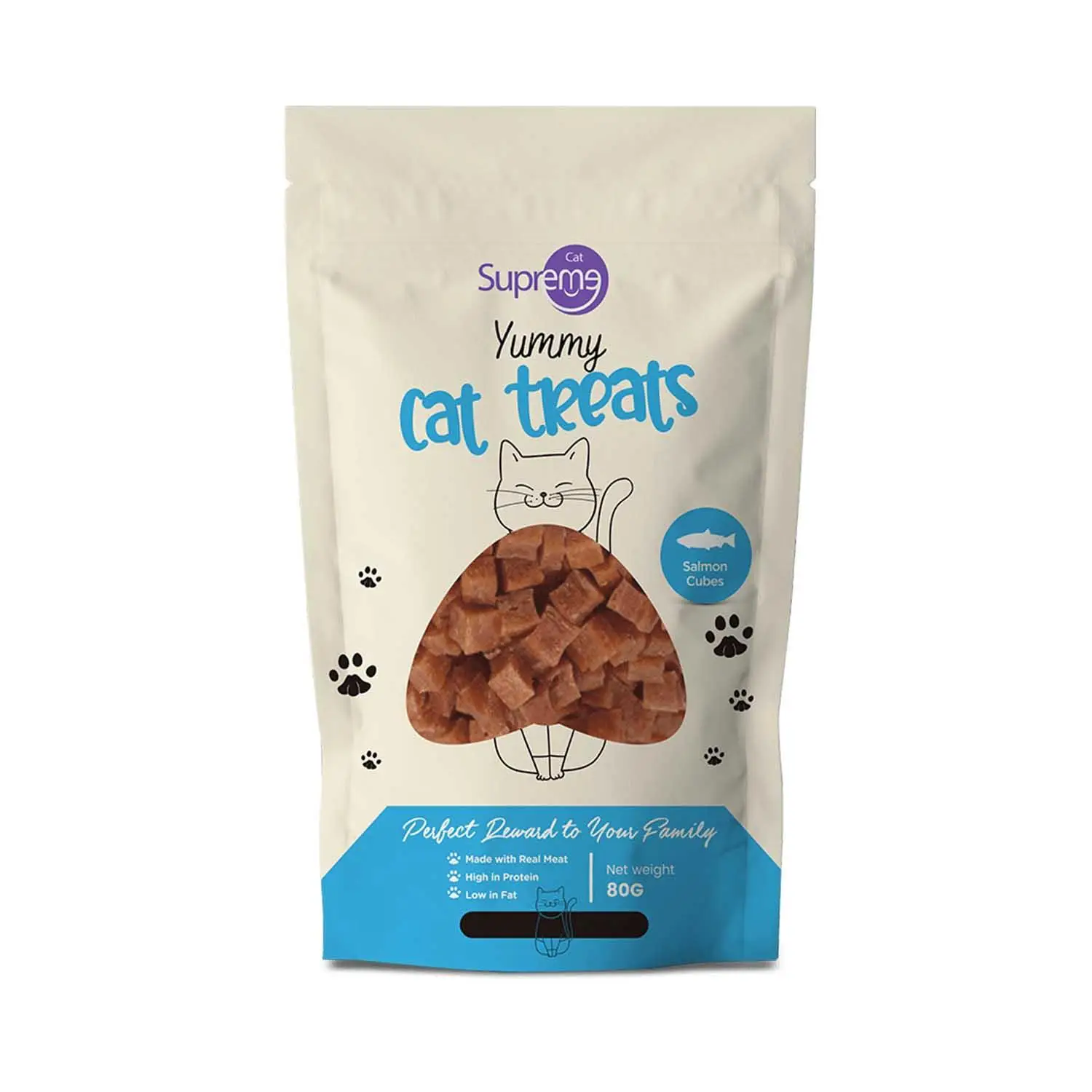 Supreme Somonlu Küp Kedi Ödül Maması 80 gr
