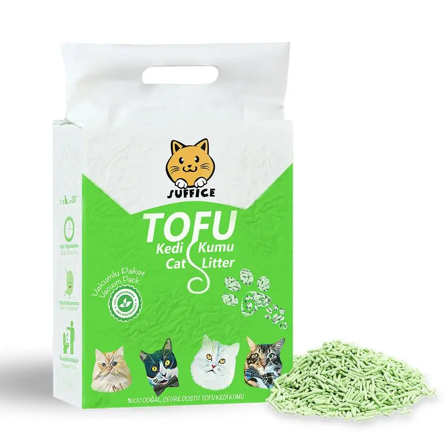 Tofu Doğal Tozsuz Pelet Kedi Kumu 6 lt