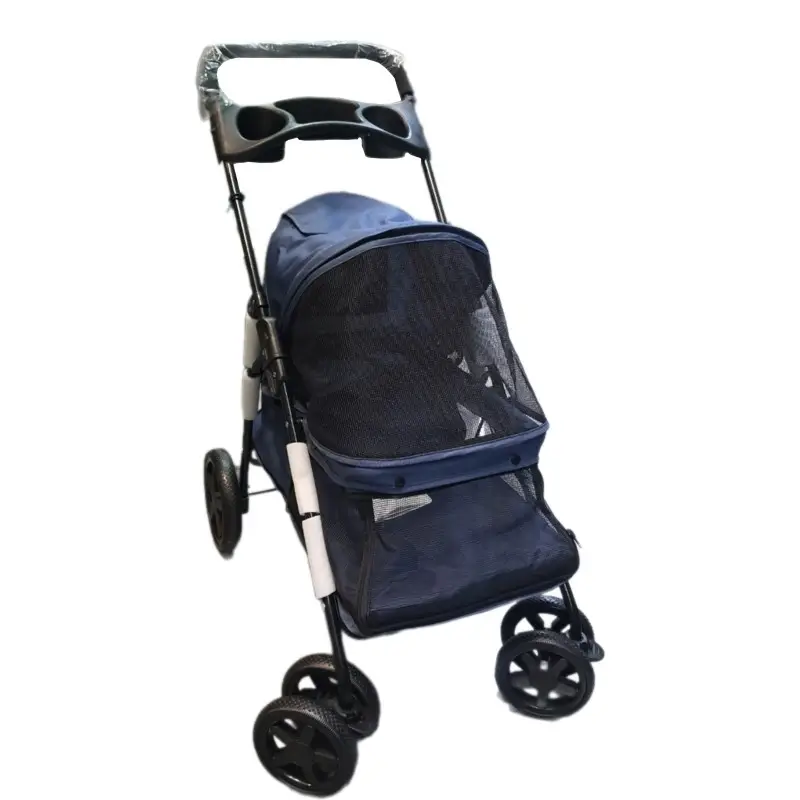 Tommy Evcil Hayvan Arabası 74,5x46,5x97,5cm Lacivert Max 15 Kg
