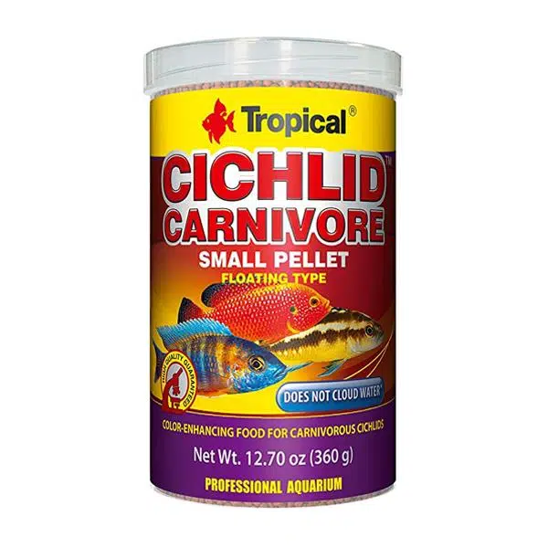 Tropical Cichlid Carnivore Small Pellet Çiklit Balık Yemi 360 Gr