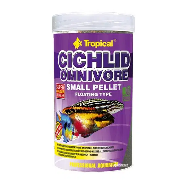Tropical Cichlid Omnıvore Small Pellet Çikilet Balık Yemi 90 Gr