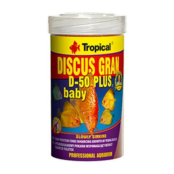 Tropical Discus Gran D-50 Plus Baby Renk Arttırıcı Yavru Discus Balık Yemi 130 Gr