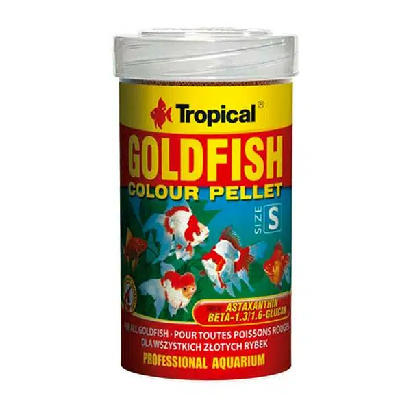 Tropical Goldfish Colour Pellet Size S Pelet Japon Balığı Yemi 110 Gr