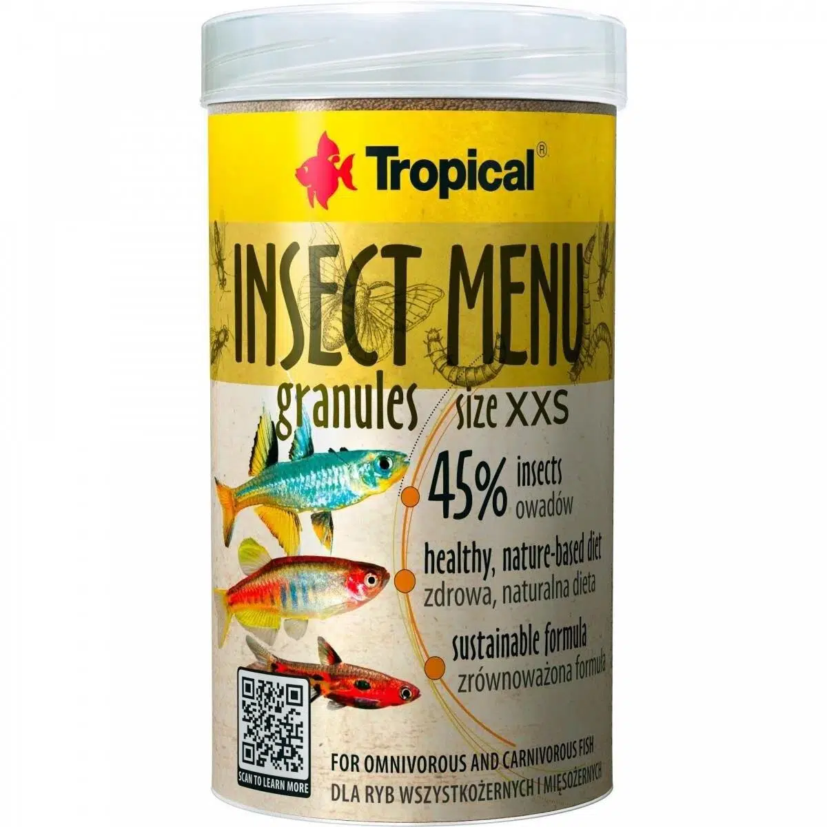 Tropical Insect Menu Gran XXS Granül Balık Yemi 64 Gr