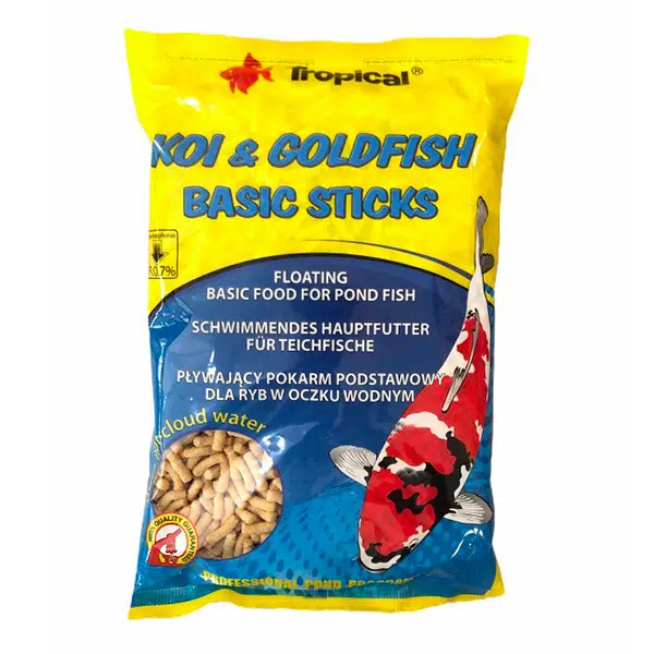Tropical Koi&Goldfish Basic Sticks Wor. Stick Koi ve Japon Balığı Yemi 90 Gr