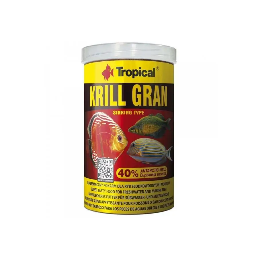 Tropical Krill Gran Renk Arttırıcı Granül Balık Yemi 135 Gr