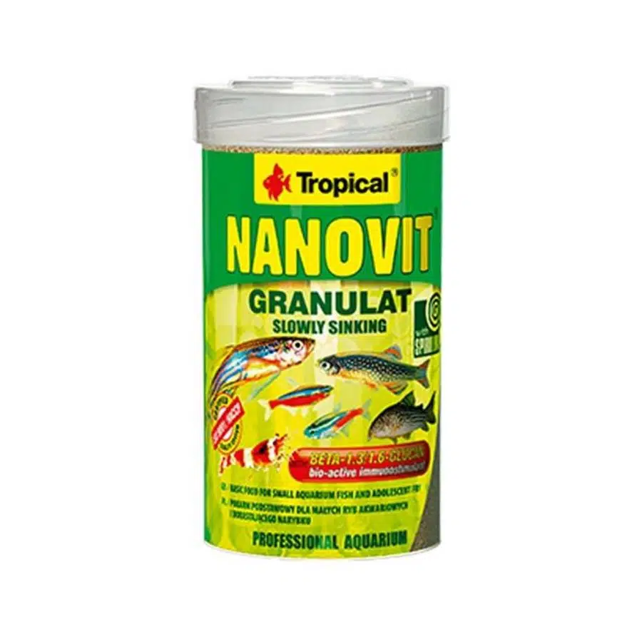 Tropical Nanovit Granulat Granül Balık Yemi 175 Gr