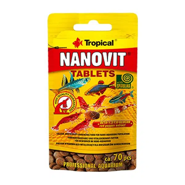 Tropical Nanovit Tablets Tablet Balık Yemi 10 Gr