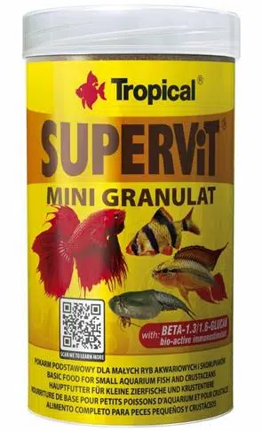 Tropical SuperVit Mini Granulat Granül Balık Yemi 162 Gr