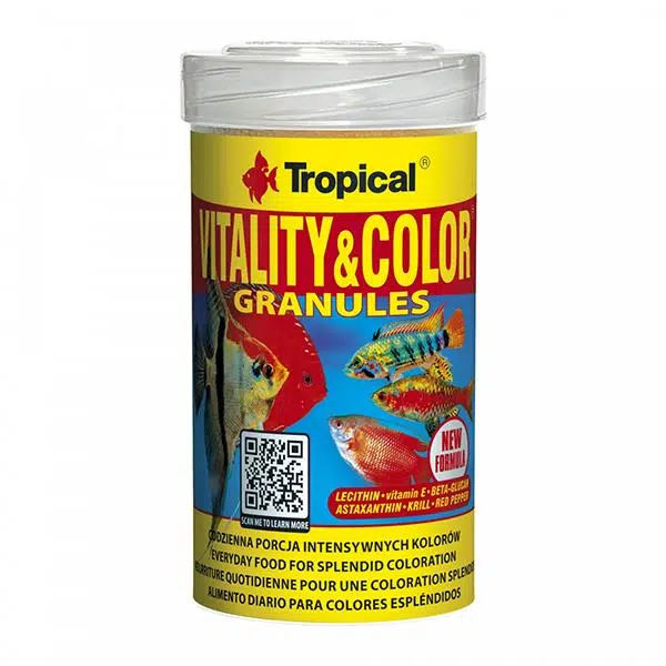 Tropical Vitality&Color Granules Renk Arttırıcı Granül Balık Yemi 55 Gr