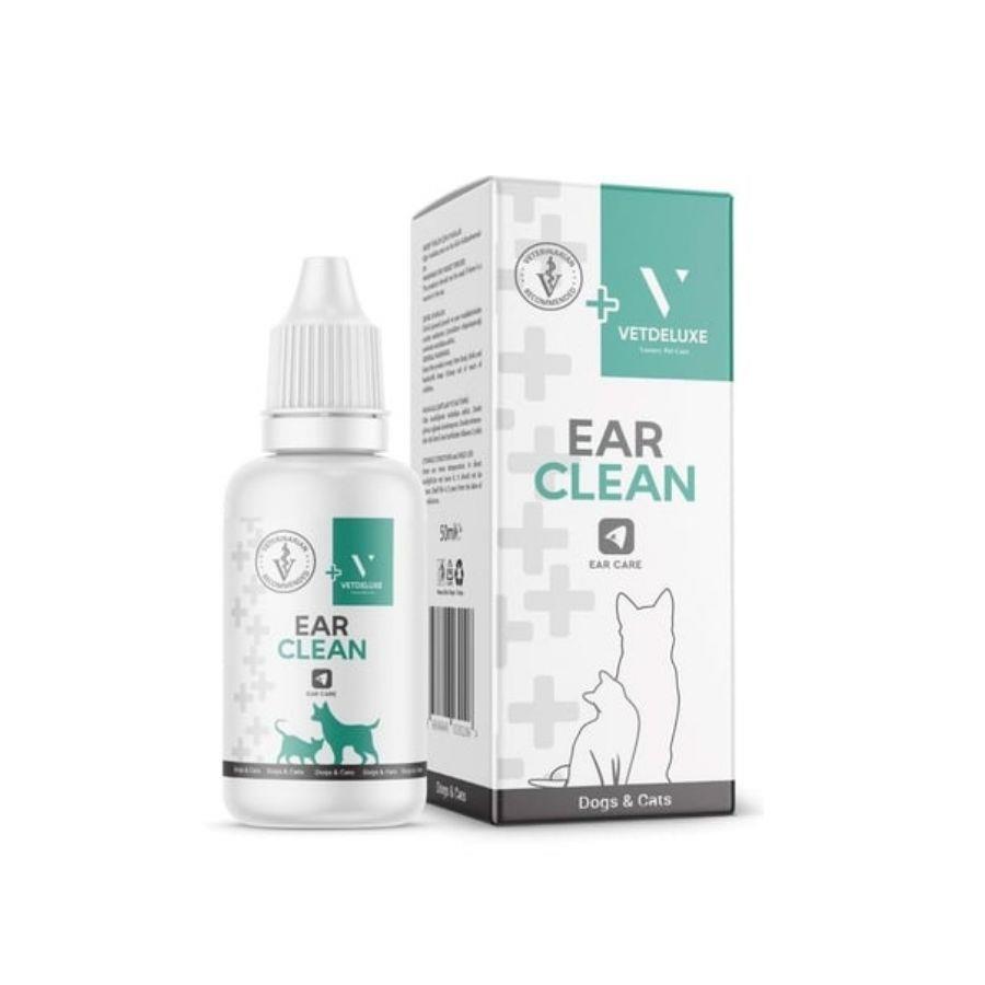 VetDeluxe Ear Clean Kedi ve Köpekler için Kulak Temizleme Solüsyonu 50 Ml