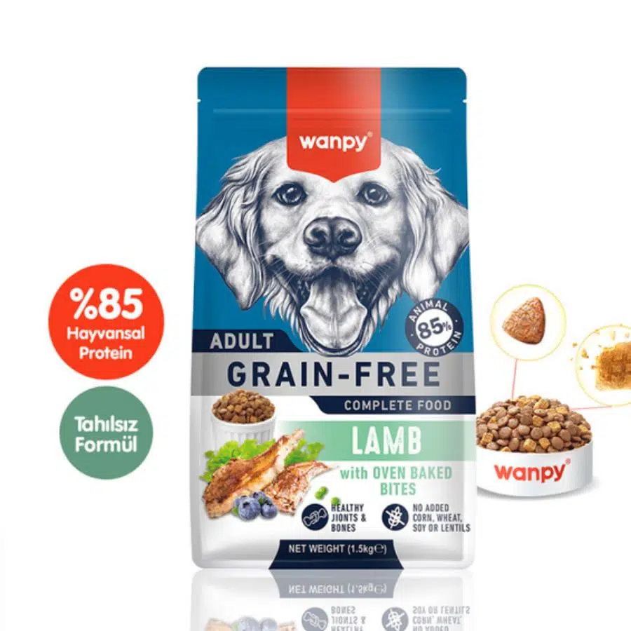 Wanpy Tahılsız Kuzulu Yetişkin Köpek Maması 1,5 Kg