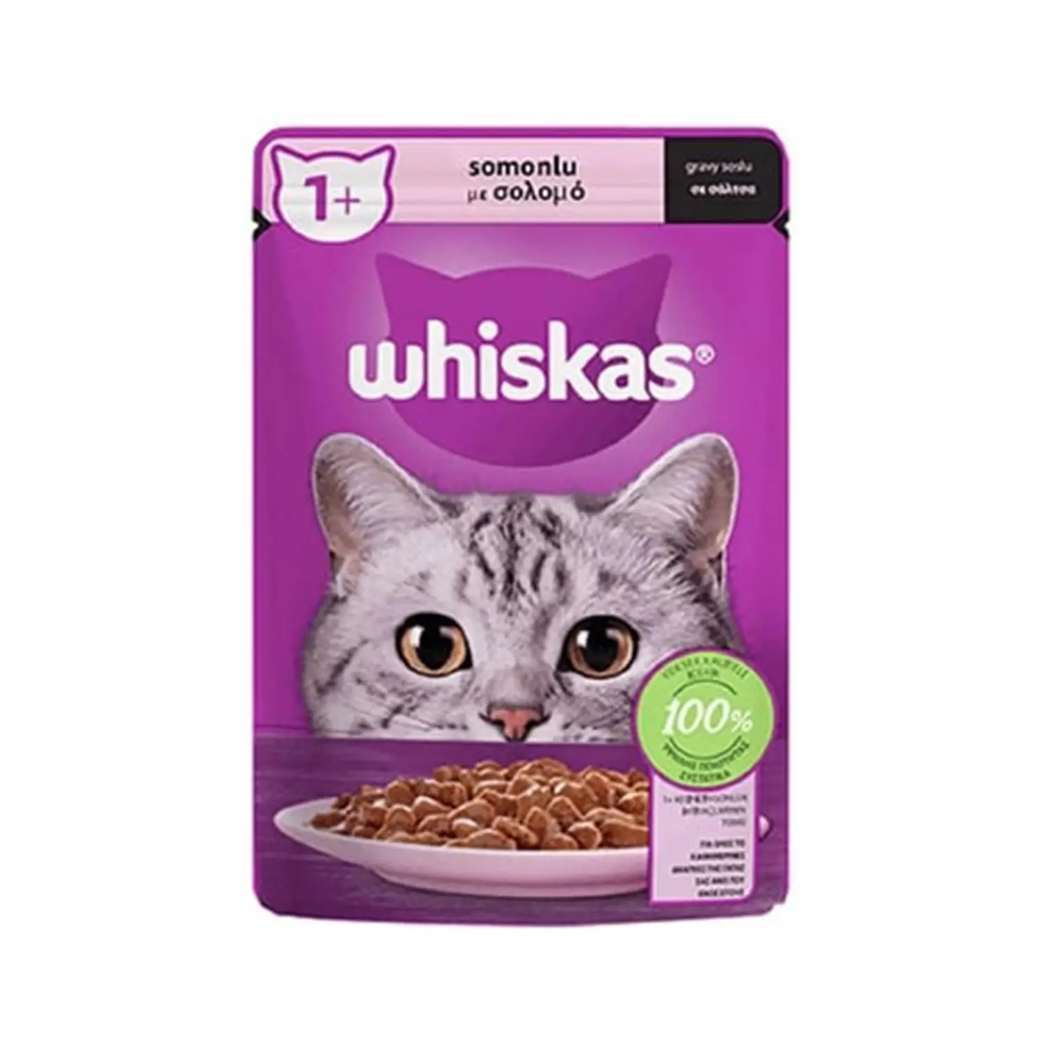 Whiskas Pouch Somon Balıklı Yetişkin Kedi Konservesi 85 gr X 28 Adet